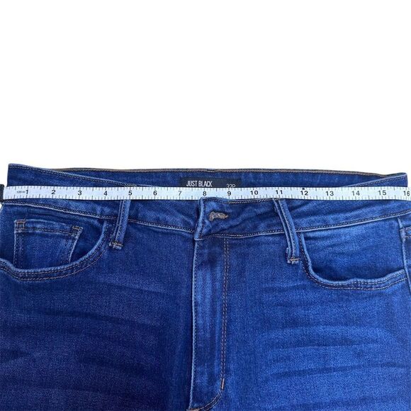 NWOT Just Black Women's High Rise Flare Jeans Blue Size 32 - Picture 6 of 7